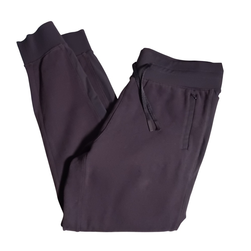 Lululemon Athletica Gray Jogger Pants Women Size 10 Zipper Pockets Drawstring - Picture 2 of 10